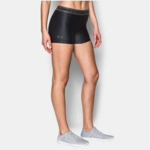 UA HeatGear Armour Printed Shorty, Black / Gray
